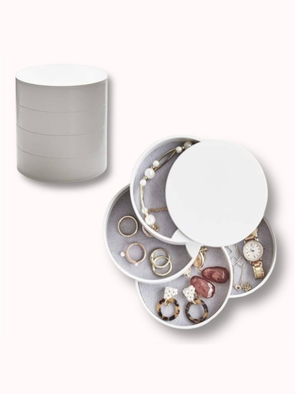 Rotating jewelry organizer